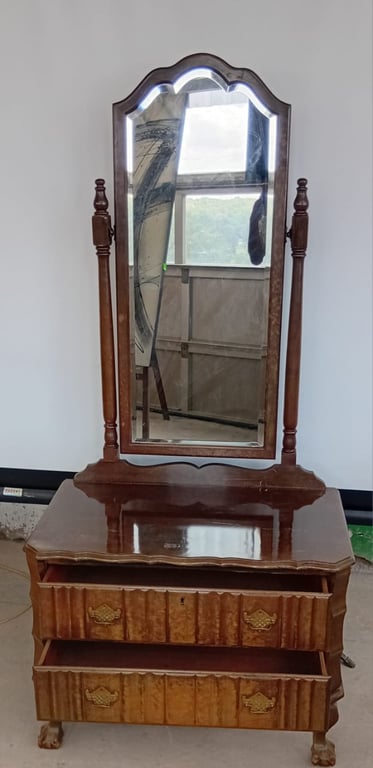 Antique wooden dressing table