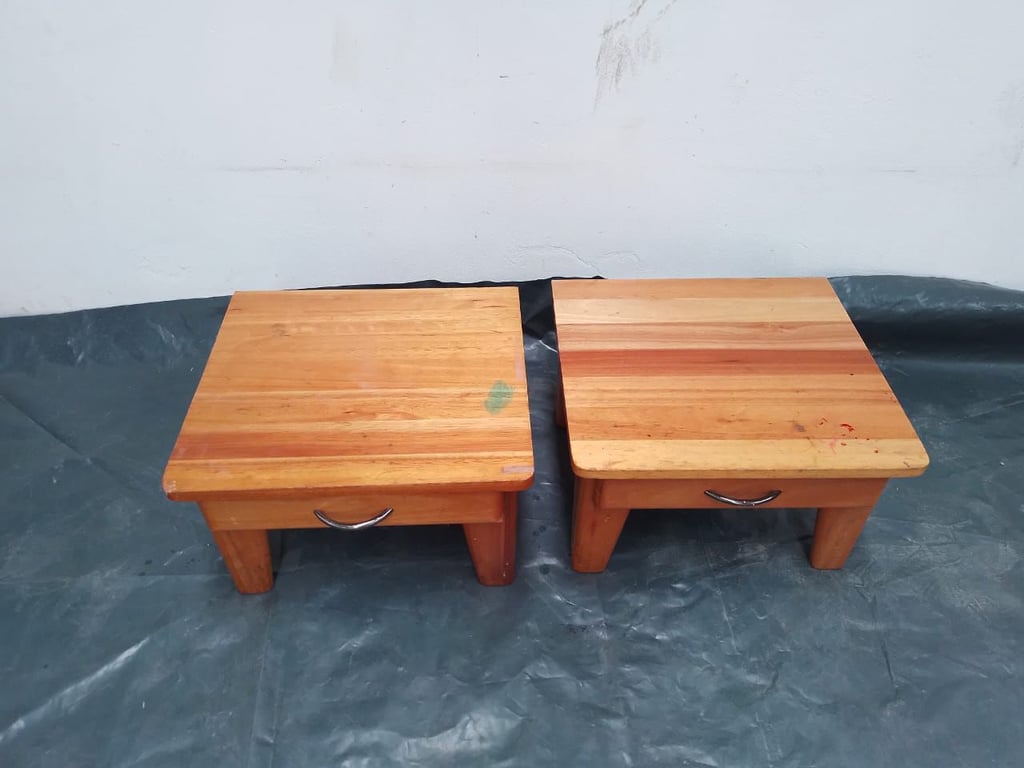 Wooden Side Tables x 2