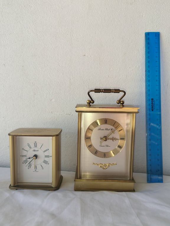 Pair of Brass Carriage Clocks