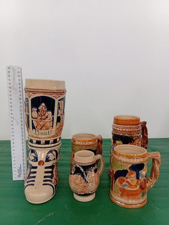 Collection Of German Beer Steins(5)