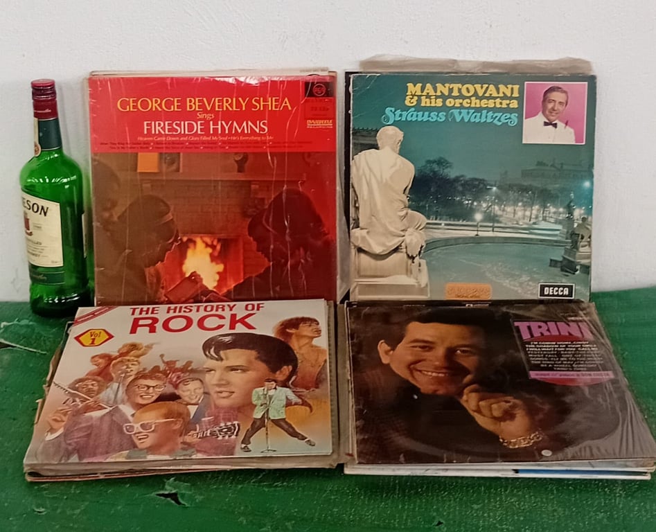 Collection of Vintage Vinyl LP Records – Mixed Genres