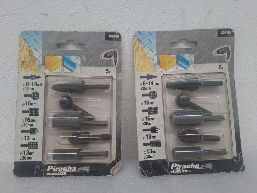 2 x Ingco Wood & Steel Drill Bit Set