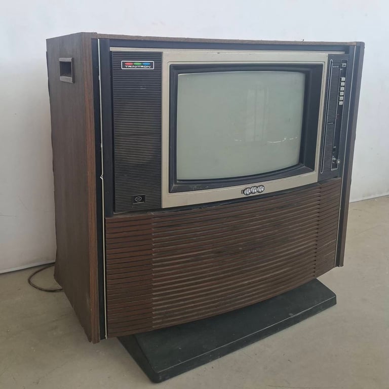 Film Prop Vintage Console Television