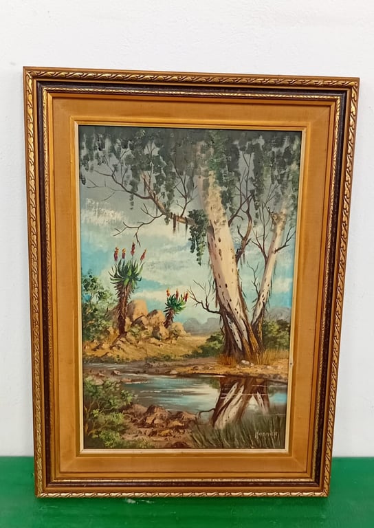 Framed Oil Painting