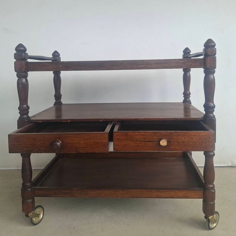 Vintage Wooden Tea Trolley