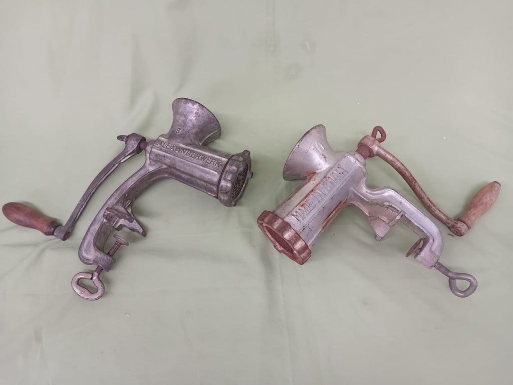 Vintage Manual Meat Grinders / Mincers