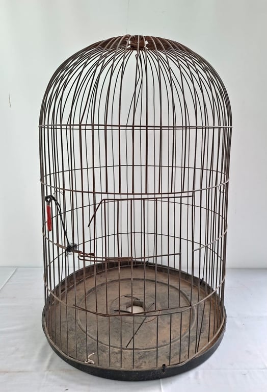 Vintage Dome Wire Bird Cage