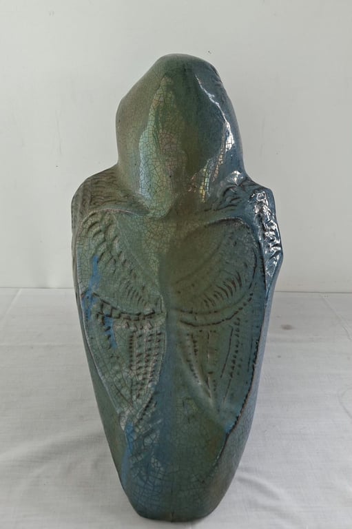 Abstract Blue Art Sculpture