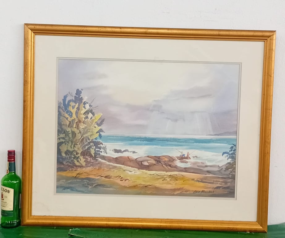 Framed Coastal Landscape Artwork (Print)