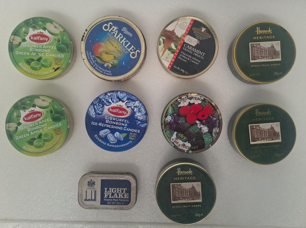Vintage Style Candy Metal Tins