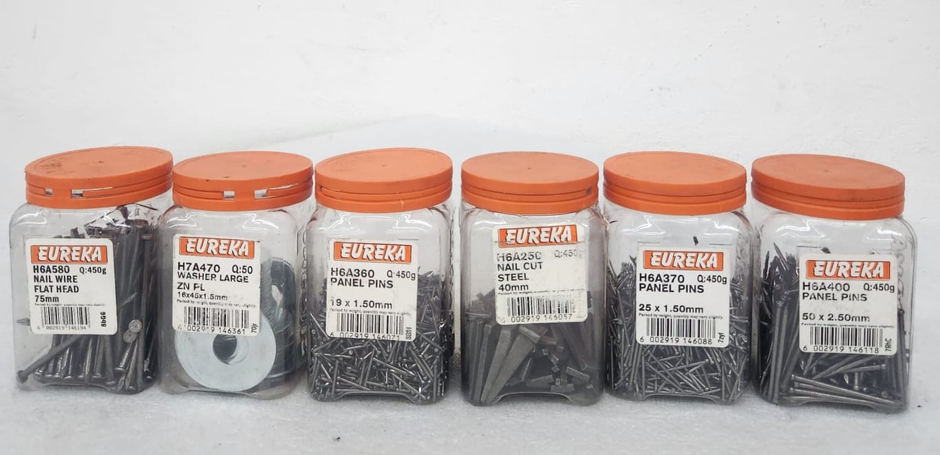 Eureka Nails & Hardware Assortment – 6-Pack (Various Sizes)