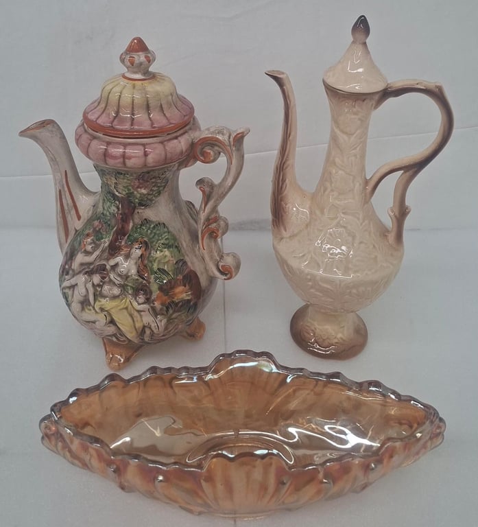Job Lot of Vintage Style Porcelain Ewers and Bowl