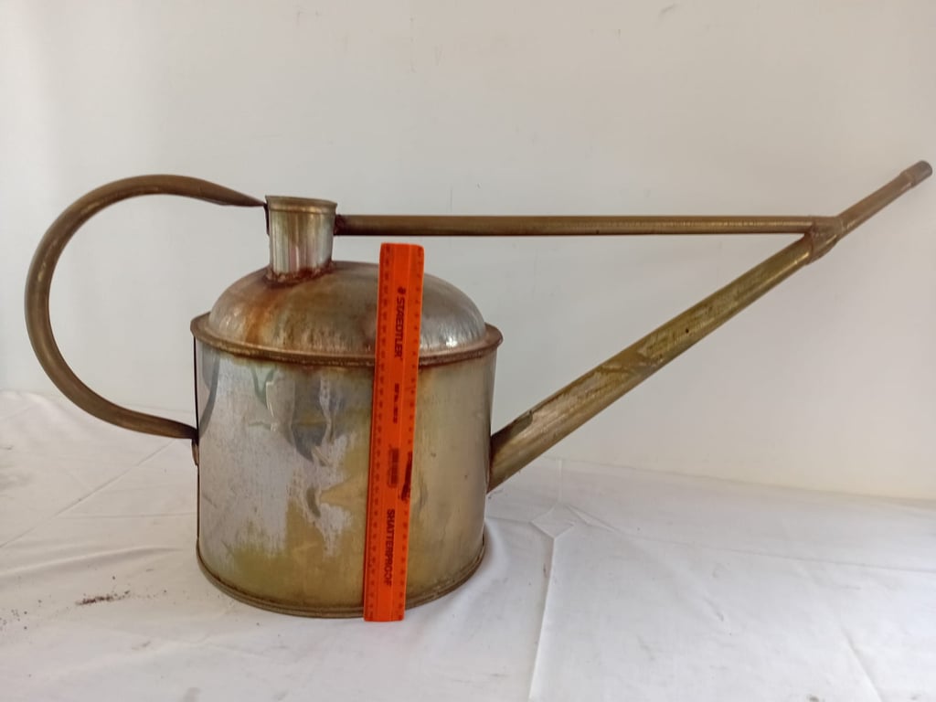 Vintage Metal Oil Can (Long Spout Lubrication Can)