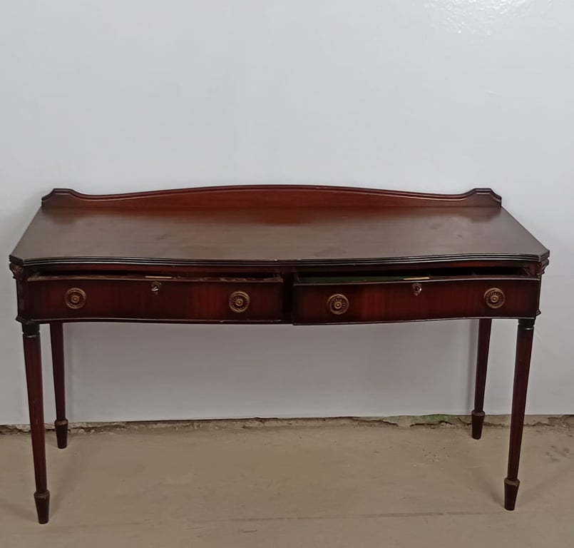 Elegant Vintage Wooden Console Table / Writing Desk
