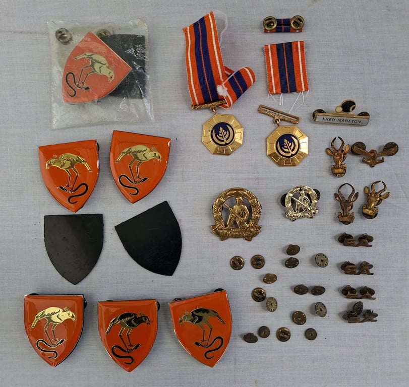 Assorted Badges and Medal Ribbon Collection