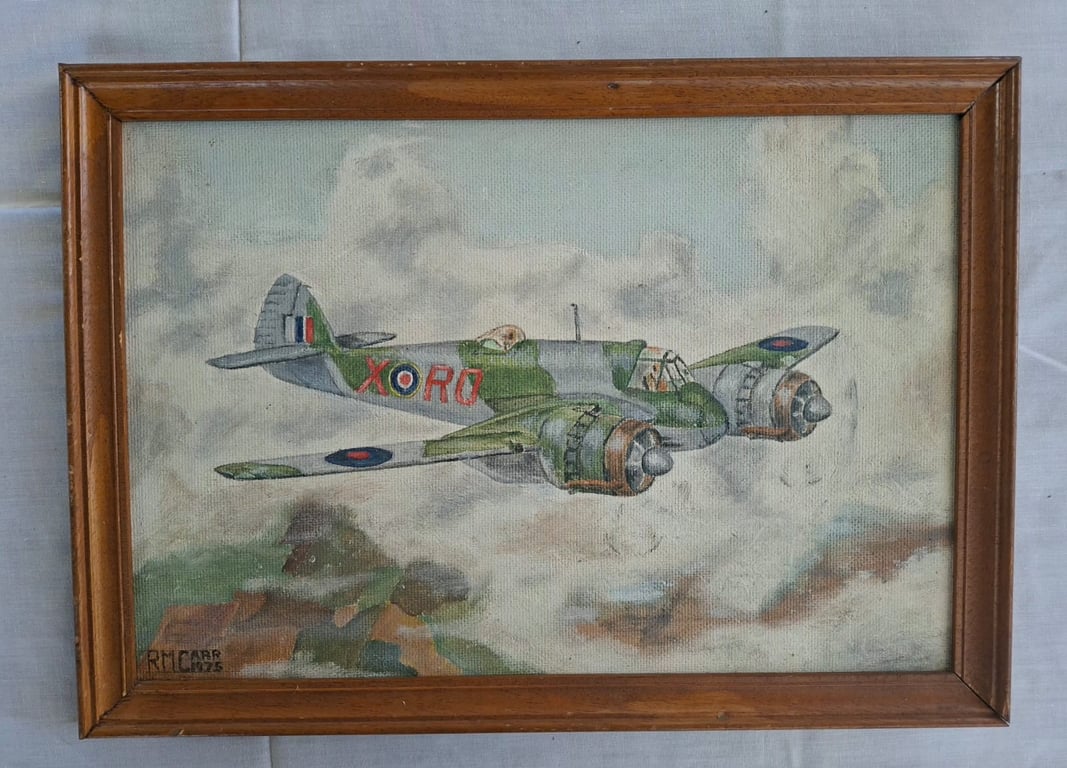 Framed Painting of RAF Avro York Transport Aircraft