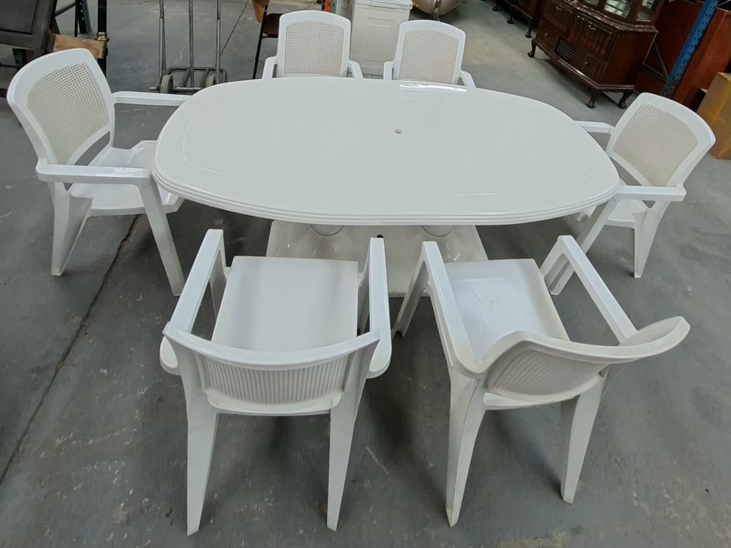 Outdoor Plastic Patio Dining Set (WAP)