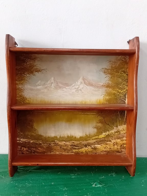 Vintage Wooden Wall Shelf