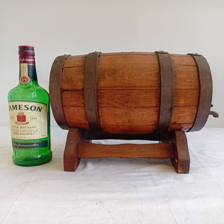Vintage Small Oak Barrel