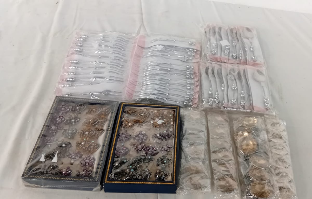 Joblot costume Jewelry and cutlery