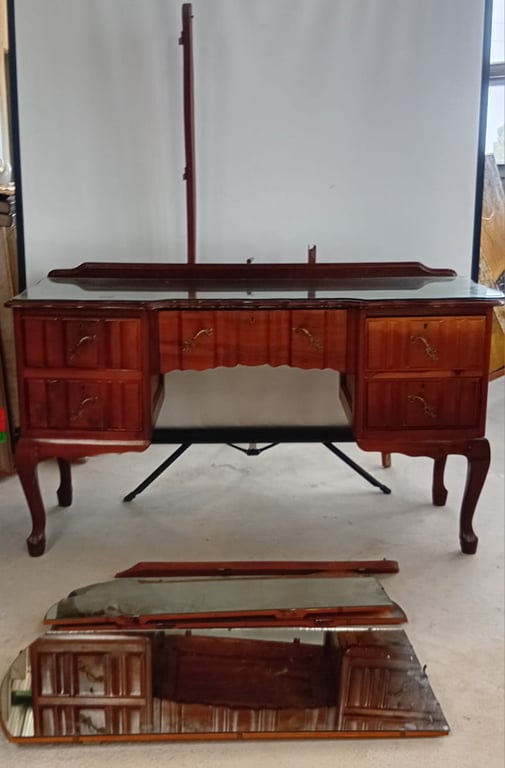 Vintage Solid Wood Dressing Table