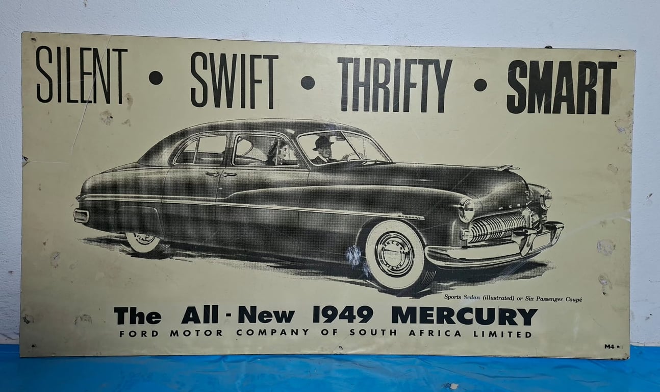 1949 Mercury Automobile Advertising Poster