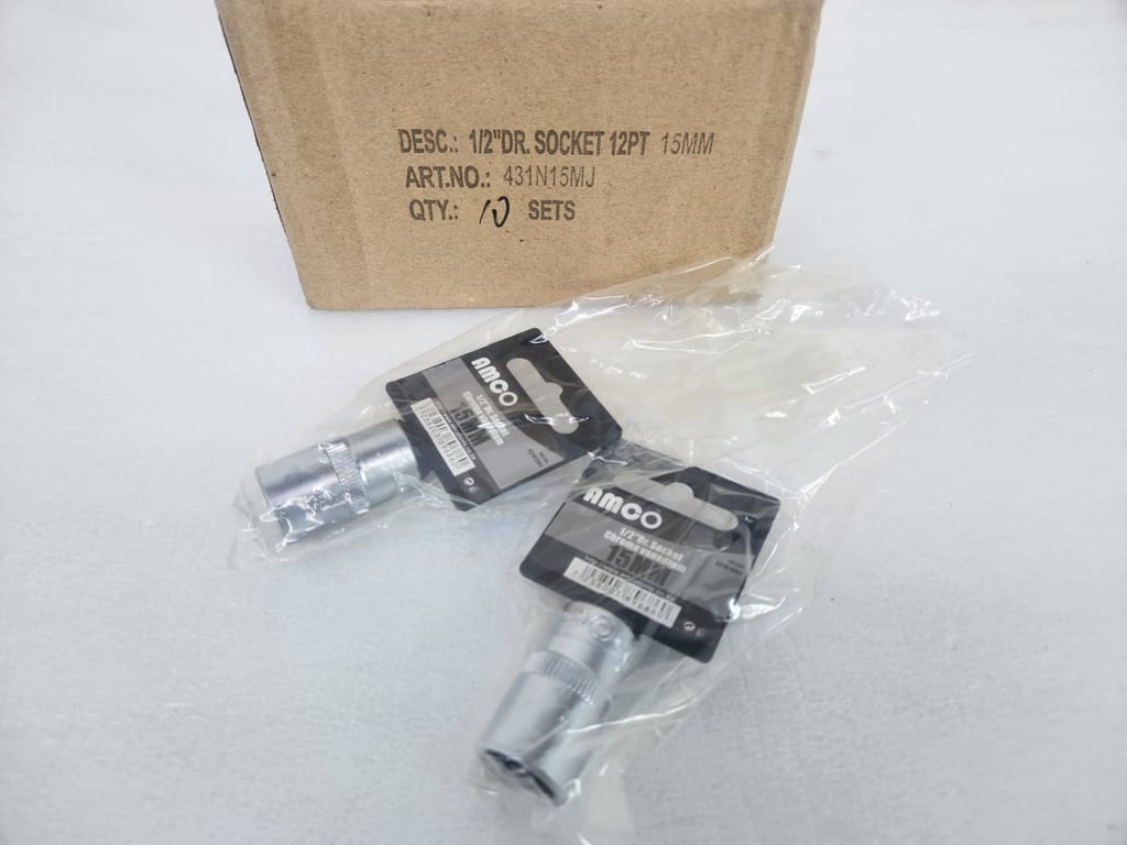 1/2" DR.Socket 12PT 15mm