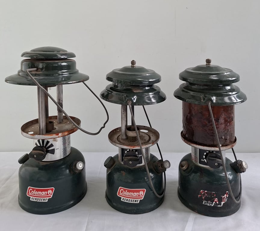 Collection of Vintage Paraffin and Camping Lanterns