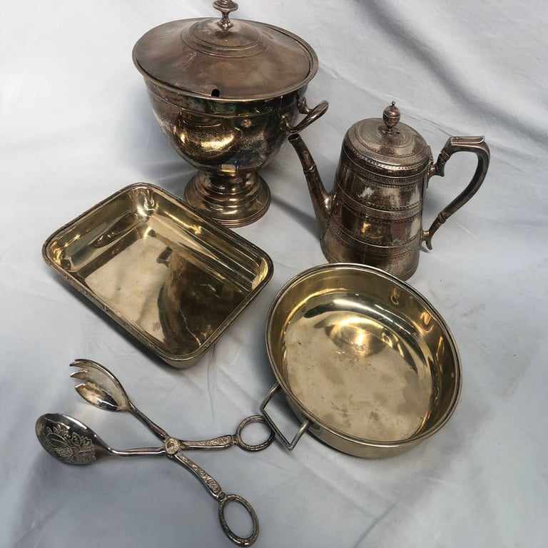 Collection Of Silver Plated Items & Incomplete Vintage Zenith Kitchen Scale