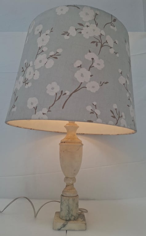 Table Lamp with a Marble Base