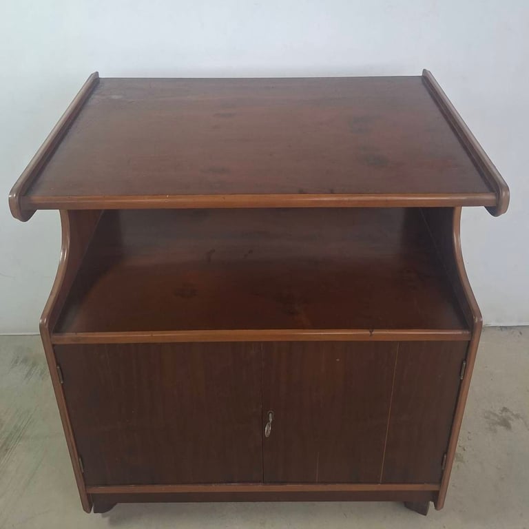 Vintage Wooden Bedside Cabinet