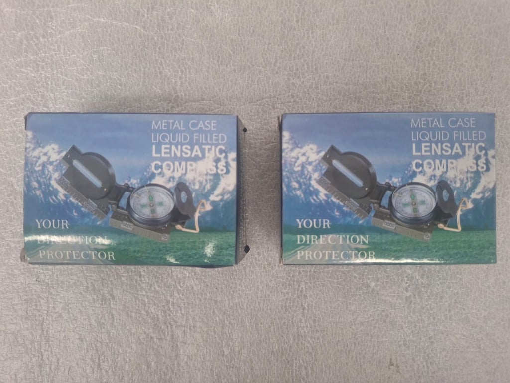 2 X Lensatic Compass - price per piece