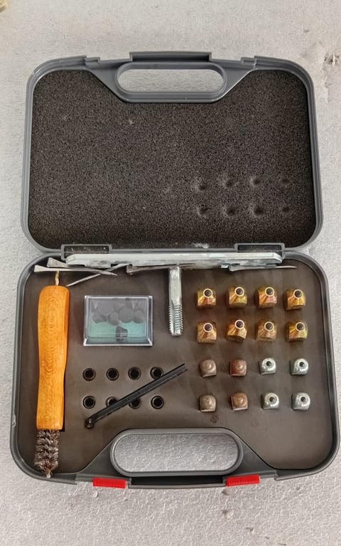 Vintage Leathercraft / Pyrography Tool Set in Carry Case