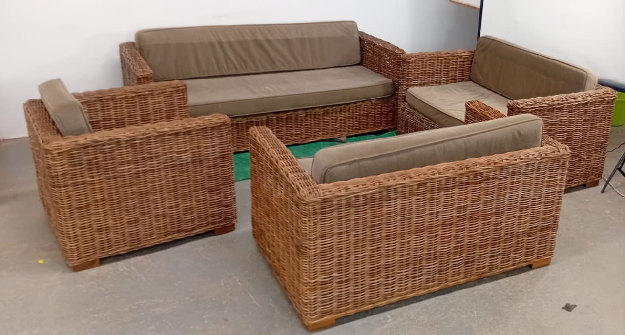 Four -Piece Outdoor Rattan Couch Set