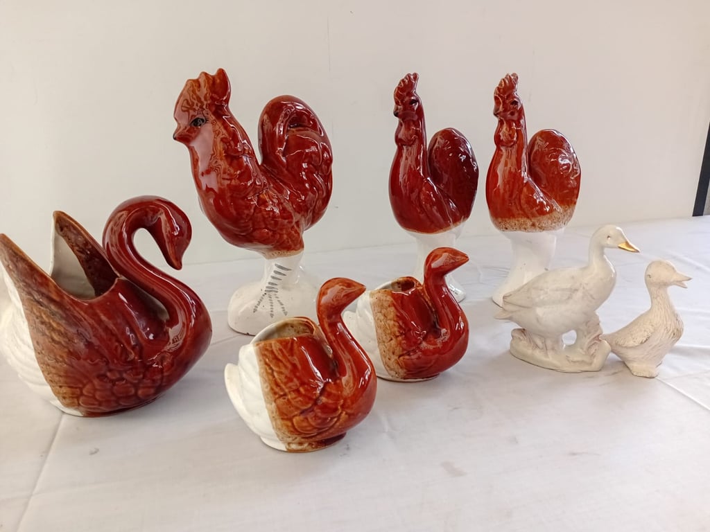 Decorative Glass Bird Figurine Set