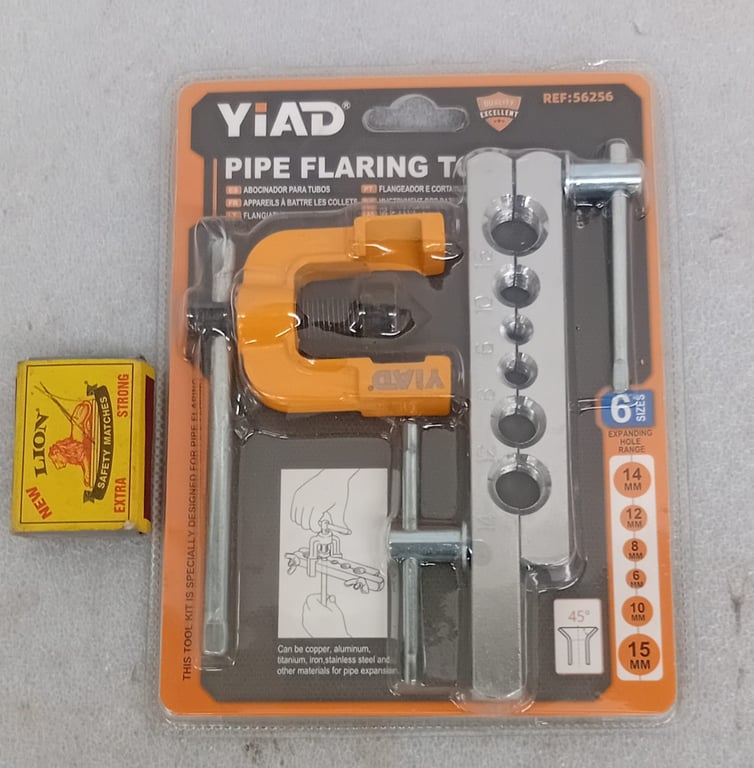 YiAD Pipe Flaring Tool Kit – 6 Sizes (6, 8 , 10 ,12 ,14 ,15mm)