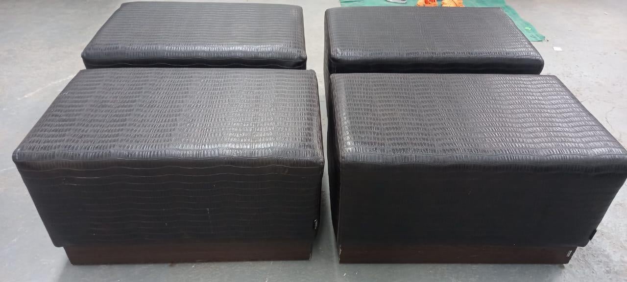 Upholstered Ottomans x4