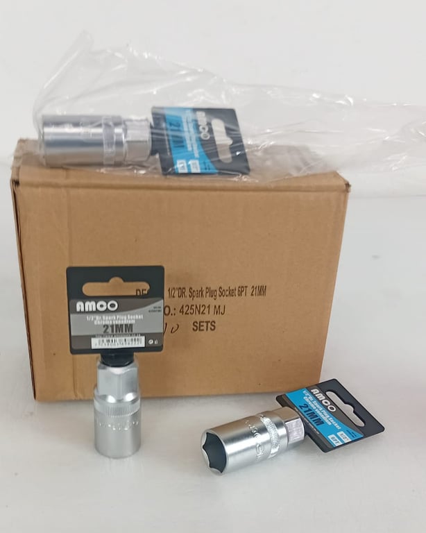 1/2" DR Spark Plug Socket 6PT 21mm