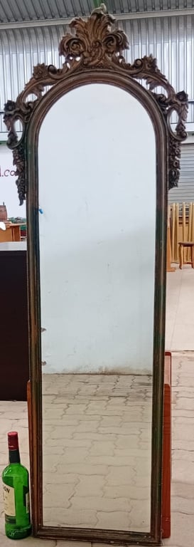 Large Ornate Vintage-Style Floor Mirror