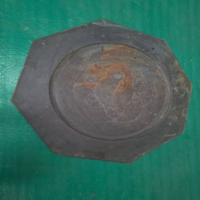 Antique Octagonal Plate