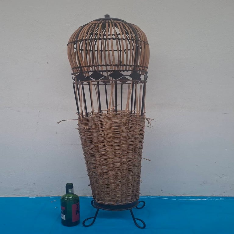 Wicker Wine Bottle Holders and Fruit Basket