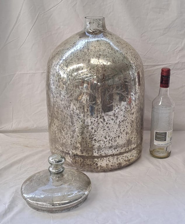 Mercury Glass Pot