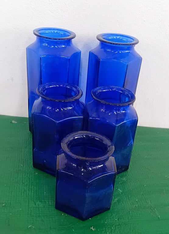 Vintage Cobalt Blue Vases