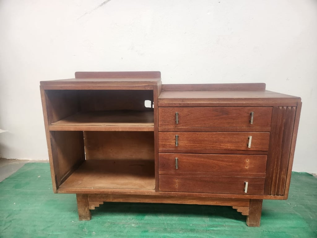 Wooden Cabinet With Drawers