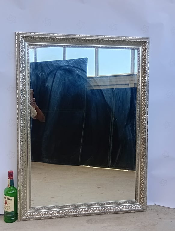 Stunning Large Silver Ornate Mirror