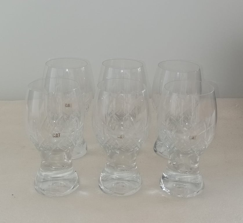Set of 6 Crystal Glasses