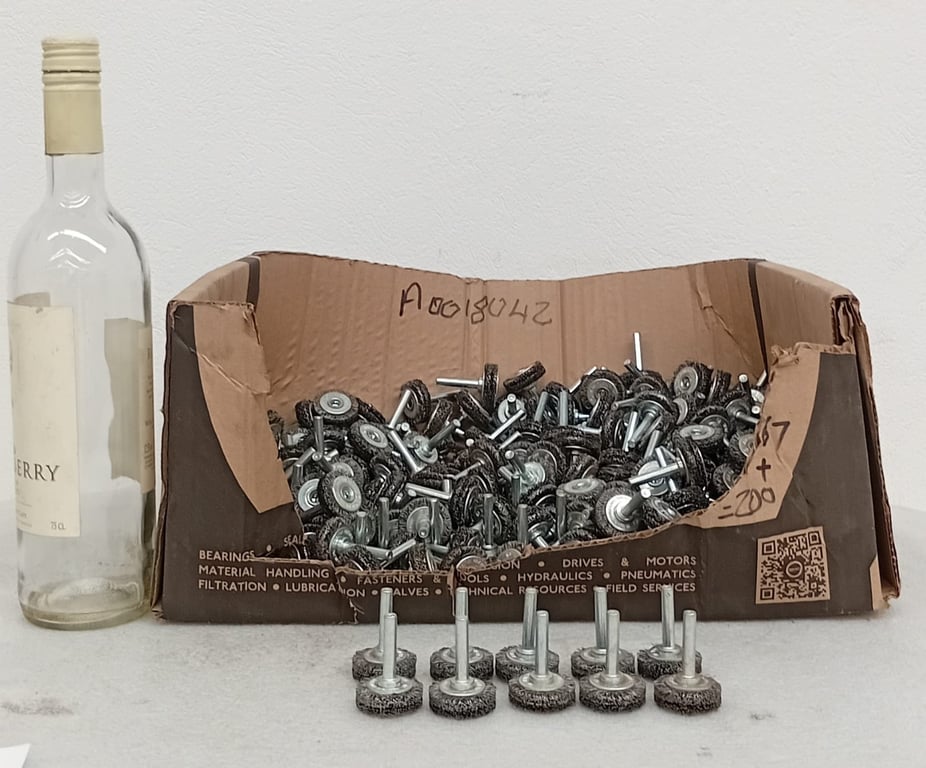 Bid per piece Small Mounted Wire Wheels