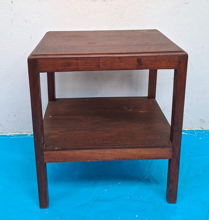 Two-Tier Wooden Side Table