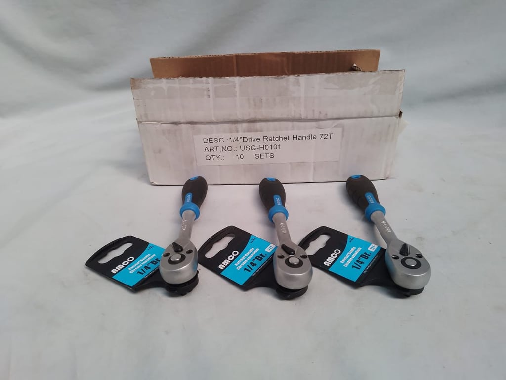 1/4 Drive Ratchet Handle 72T x 10