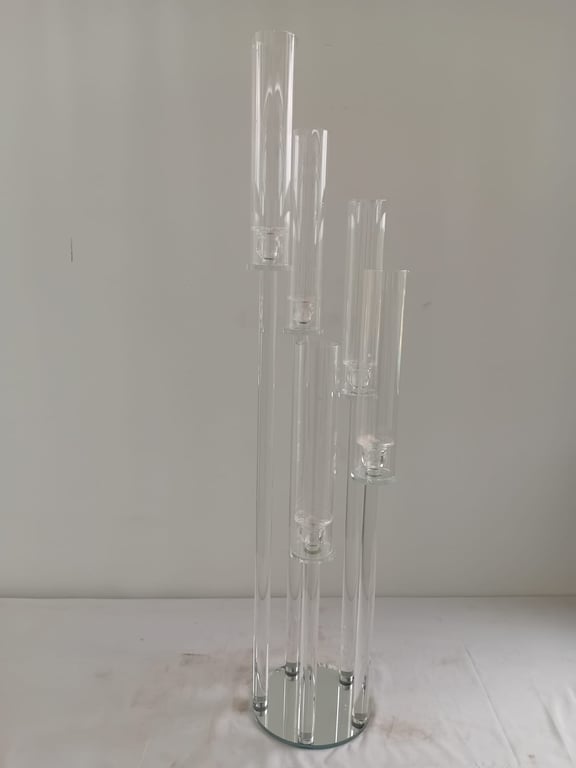 Contemporary Glass Tube Candle Holder